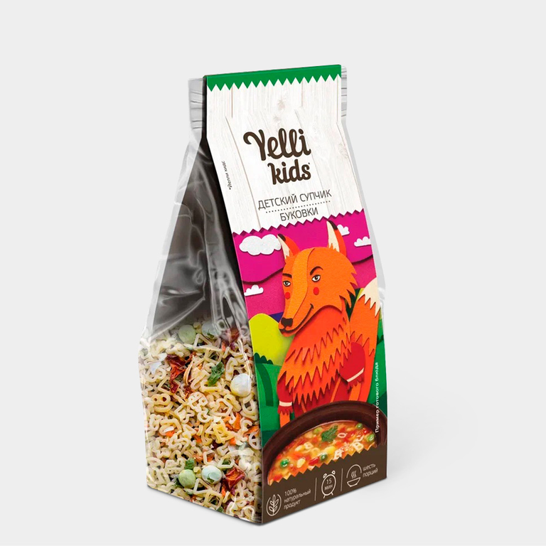 Детский супчик «Yelli kids» Буковки, 80 г