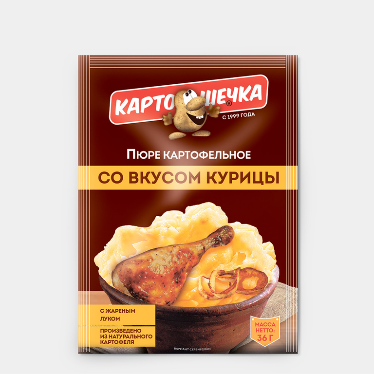 Пюре картофельное «Картошечка» со вкусом курицы, 36 г