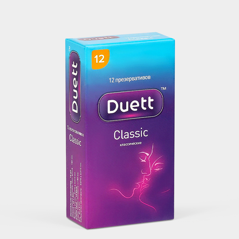 Презервативы «Duett» Классические, 12шт