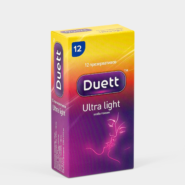 Презервативы «Duett» Ultra Light, 12 шт