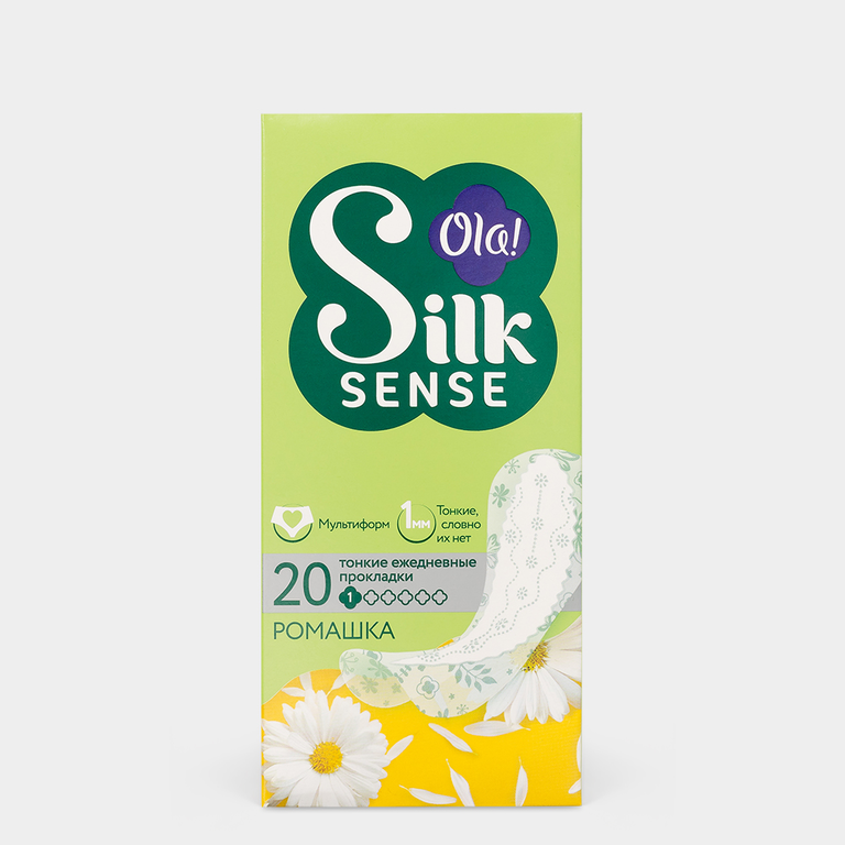 Прокладки ежедневные «Ola! Silk Sense» Ромашка, 20 шт