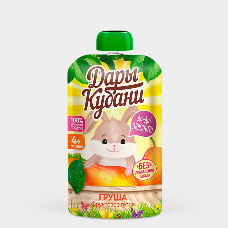 Пюре фруктовое «Дары Кубани» Груша, 90 г