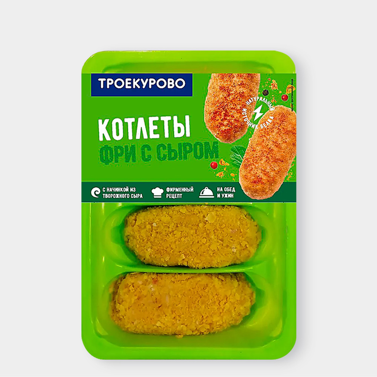 Котлеты «Троекурово» Фри с сыром, 500 г