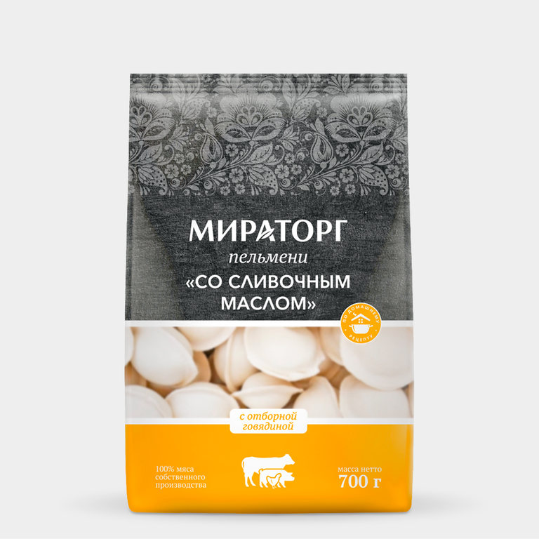 Пельмени «Мираторг» Со сливочным маслом, 700 г