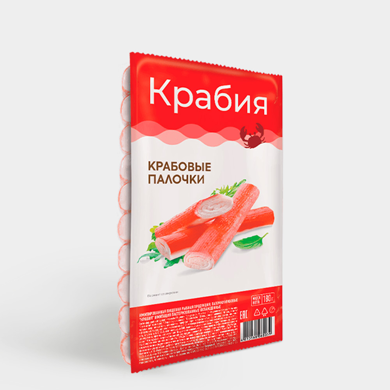 Крабовые палочки «Крабия», 180 г