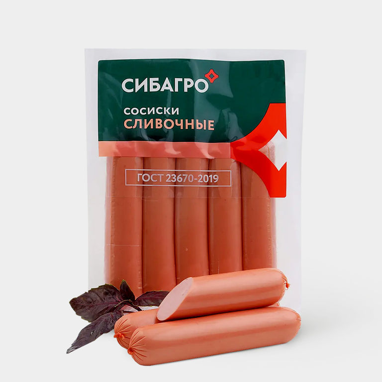 Сосиски «Сибагро» Сливочные, 300 г