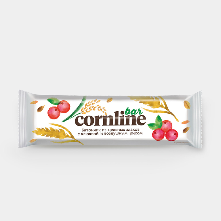 Зерновой батончик «Cornline» с клюквой, 30 г