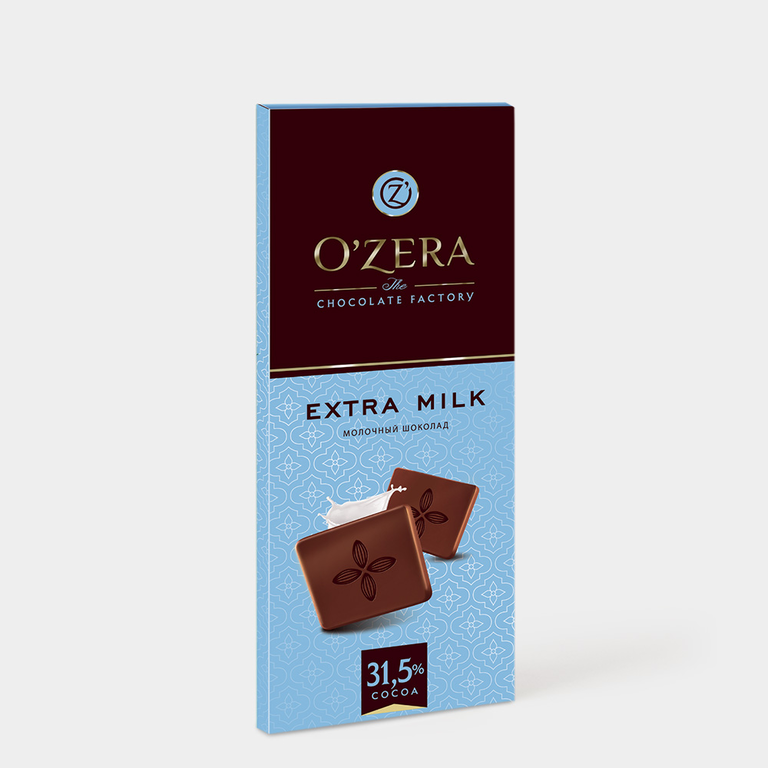 Шоколад «O'Zera» Молочный Extra milk, 90 г