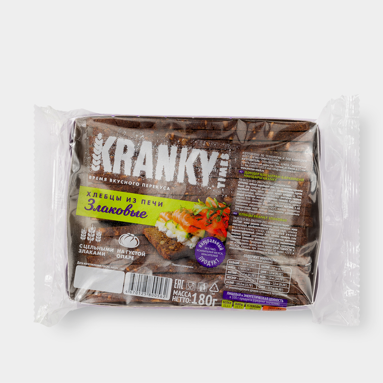 Хлебцы «KRANKY» Злаковые, 180 г