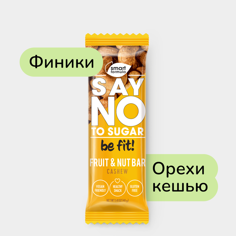 Батончик «Smart Formula» Кешью, 40 г