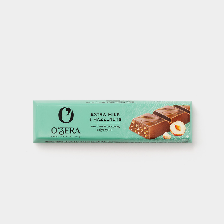 Молочный шоколад «O'Zera» Extra milk & Hazelnut, 45 г