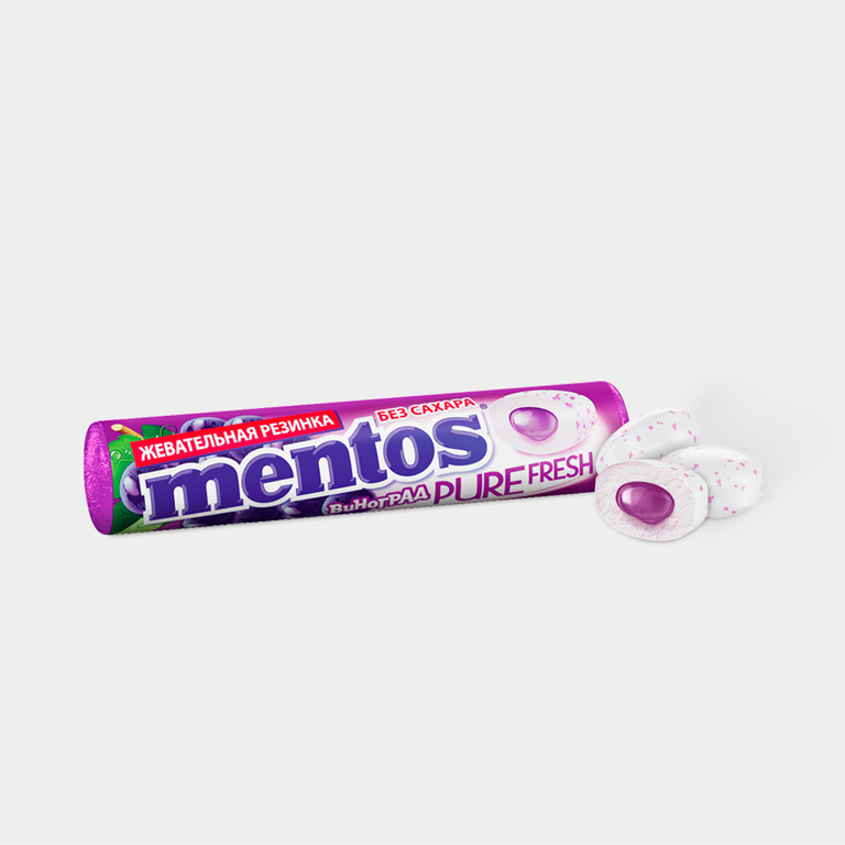 Жевательная резинка «Mentos» Pure Fresh Виноград, 15,5 г