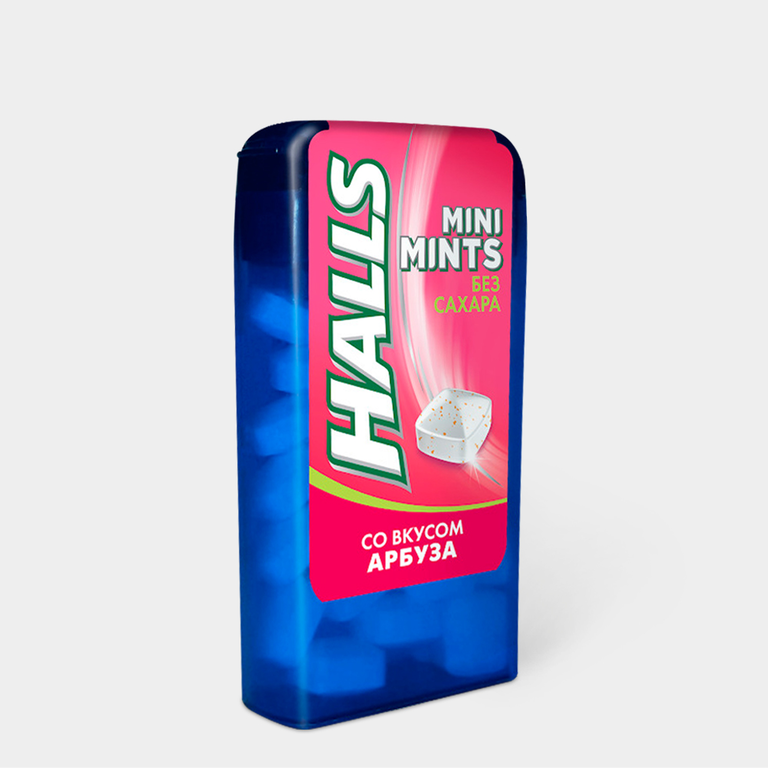 Освежающие конфеты «Halls» Mini Mints со вкусом арбуза, 12,5 г