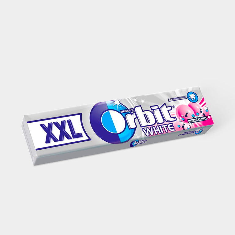 Жевательная резинка «Orbit» XXL, Белоснежный Bubblemint, 20,4 г