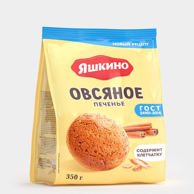 Печенье «Яшкино» овсяное, 350 г