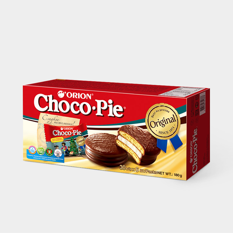 Печенье «Orion» Choco Pie, 6 штук, 180 г