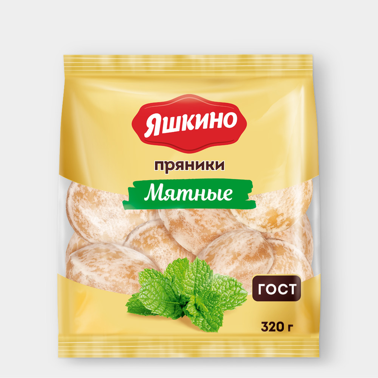 Пряники «Яшкино» мятные, 320 г