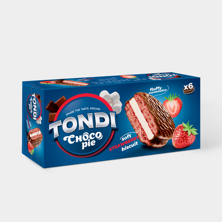 Choco Pie «Tondi» Клубничный, 180 г