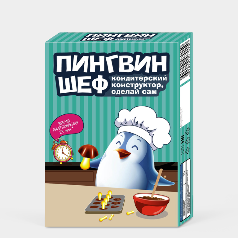 Кондитерский конструктор «Пингвин Шеф» на кухне, 60 г