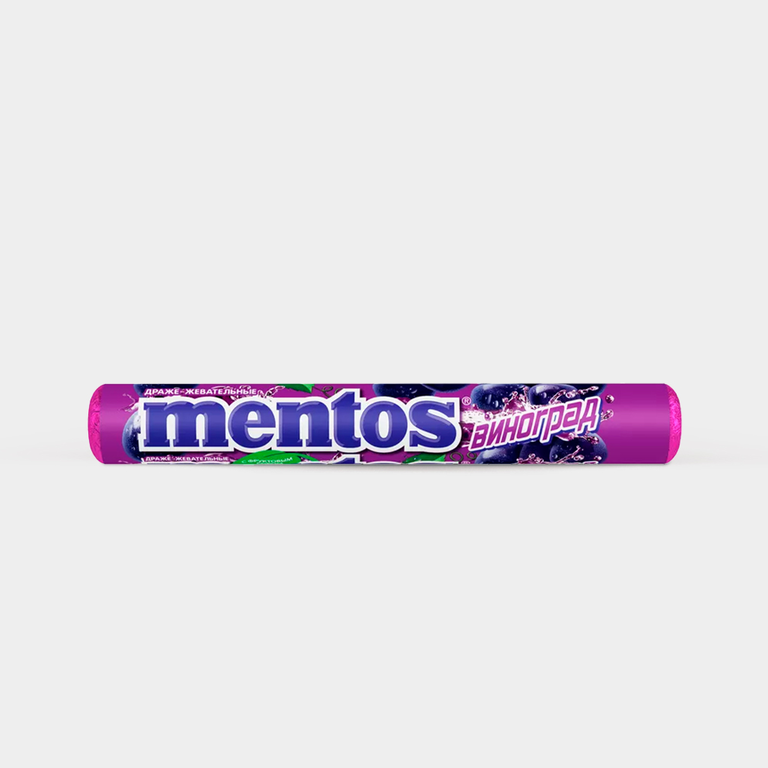 Драже жевательные «Mentos» Виноград, 37,5 г