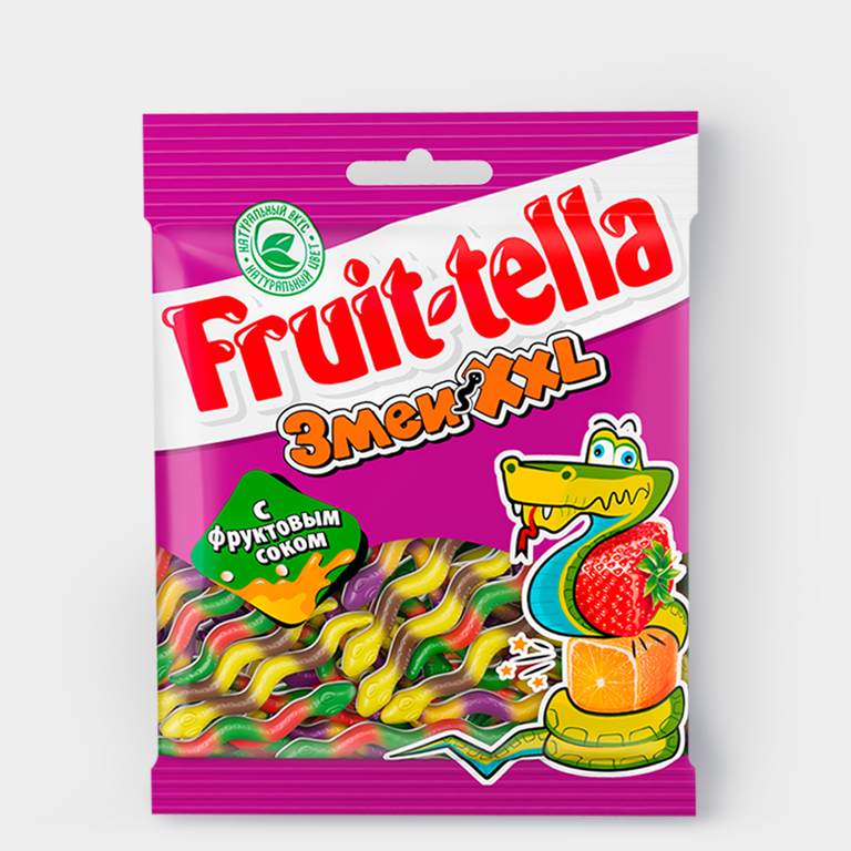 Мармелад жевательный «Fruittella» Змеи ХХL, 70 г