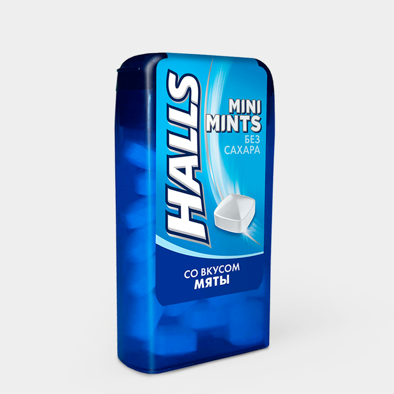 Освежающие конфеты «Halls» Mini Mints, 12,5 г