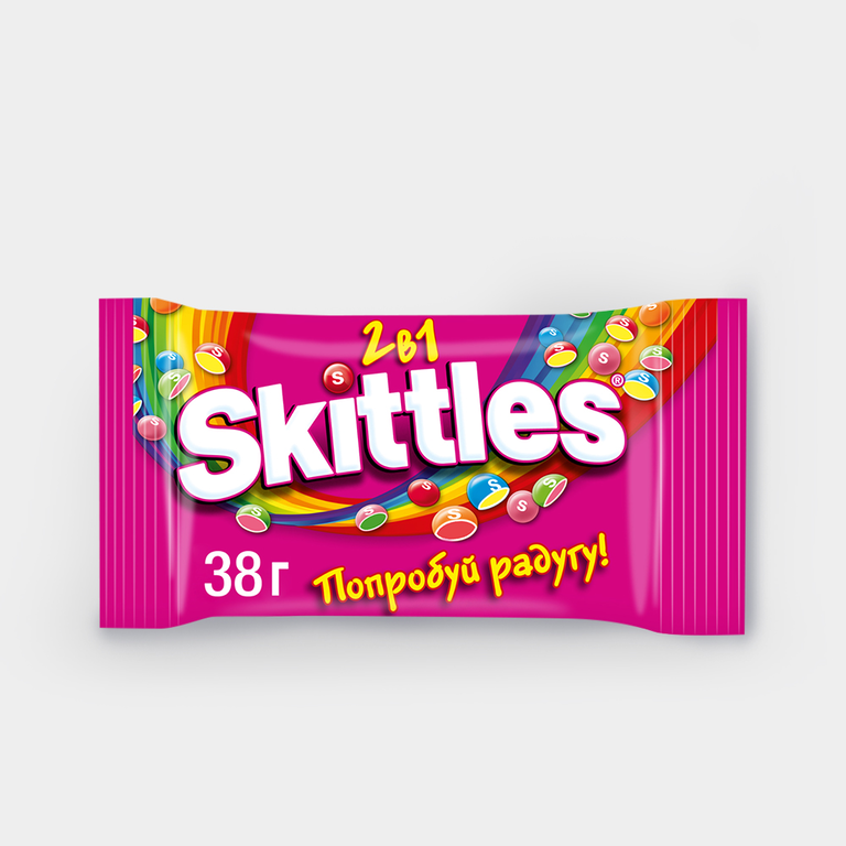 Конфеты жевательные «Skittles» 2 в 1, 38 г