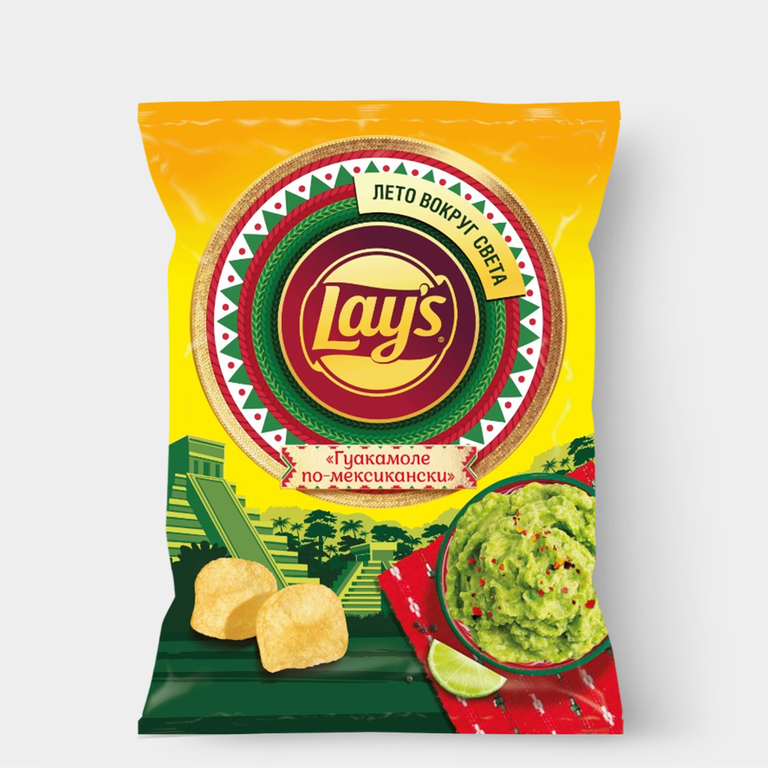 Чипсы «Lay's» рифленые «Гуакамоле по-мексикански», 125 г