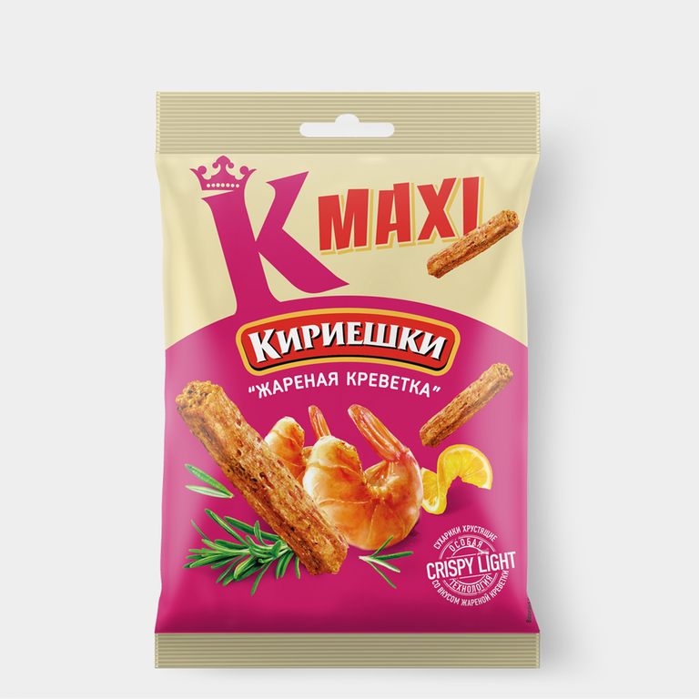 Сухарики «Кириешки Maxi» Жареная креветка, 60 г