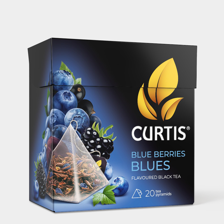 Чай черный «Curtis» Blue Berries Blues, 20 пирамидок, 36 г