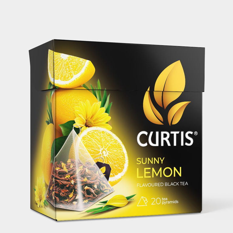 Чай черный «Curtis» Sunny Lemon, 20 пирамидок