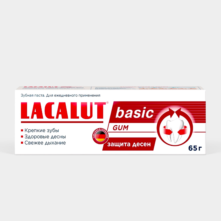 Зубная паста «Lacalut» basic gum, 65 г