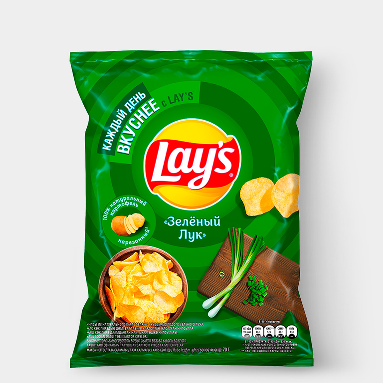 Чипсы «Lay's» Молодой зеленый лук, 70 г