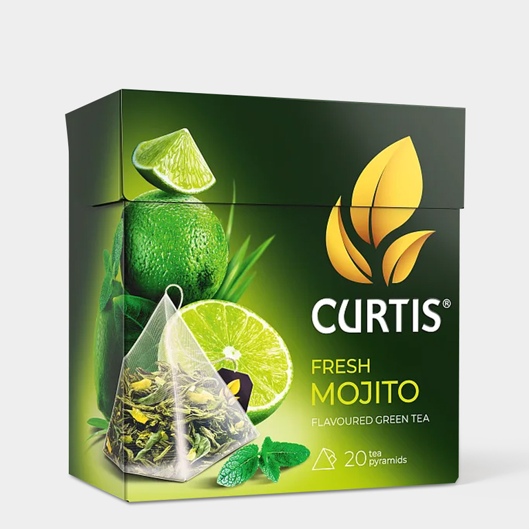 Чай зеленый «Curtis» Fresh Mojito, 20 пирамидок, 34 г