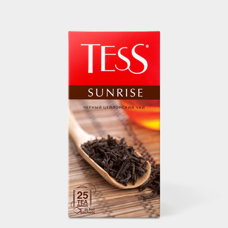 Чай черный «Tess» Sunrise, 25 пакетиков, 45 г