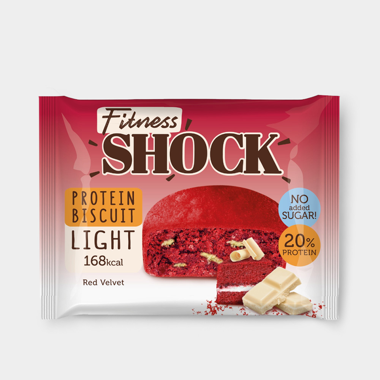 Бисквит неглазированный «FitnesSHOCK» Red Velvet, 40 г