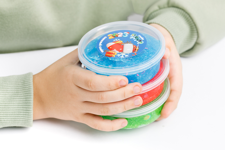 Слайм «Стекло» с декоративным наполнителем