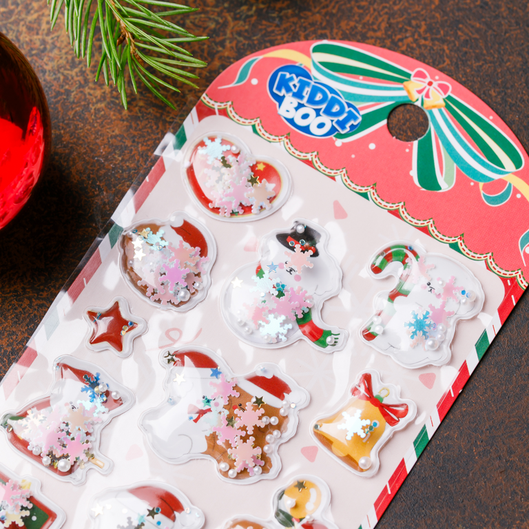 Объемные наклейки с блёстками Объемные наклейки с блёстками