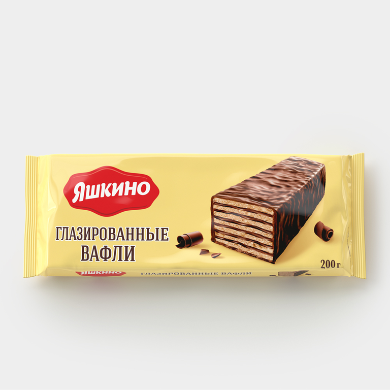 Вафли «Яшкино» глазированные, 200 г