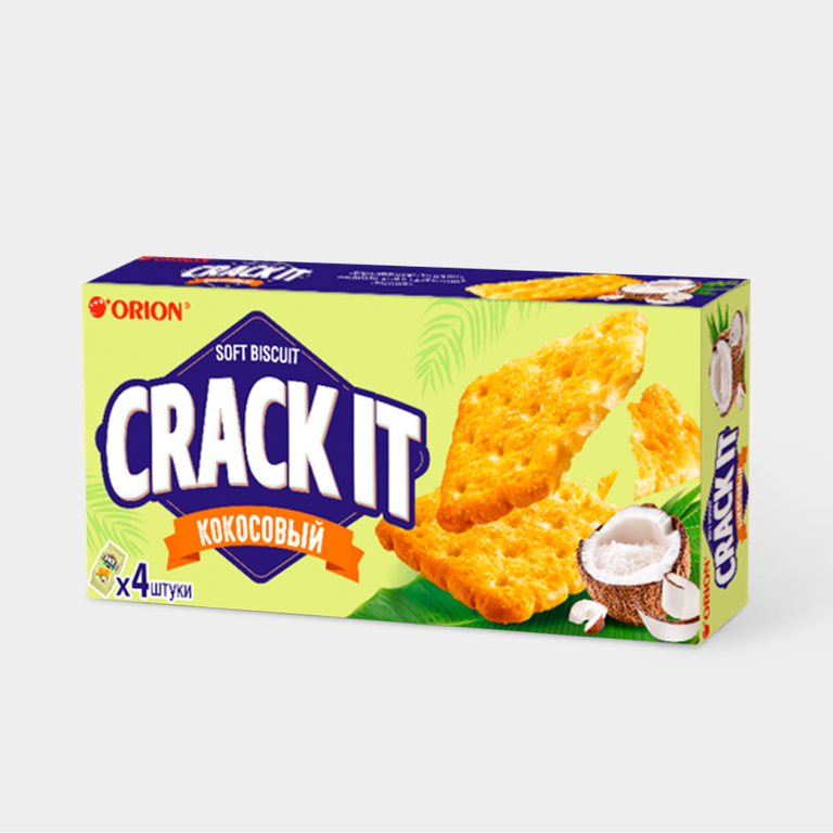 Печенье «CRACK IT» Кокосовое, затяжное, 72 г