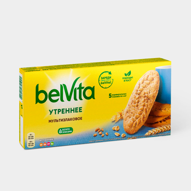 Печенье «BelVita» Утреннее мультизлаковое, 225 г