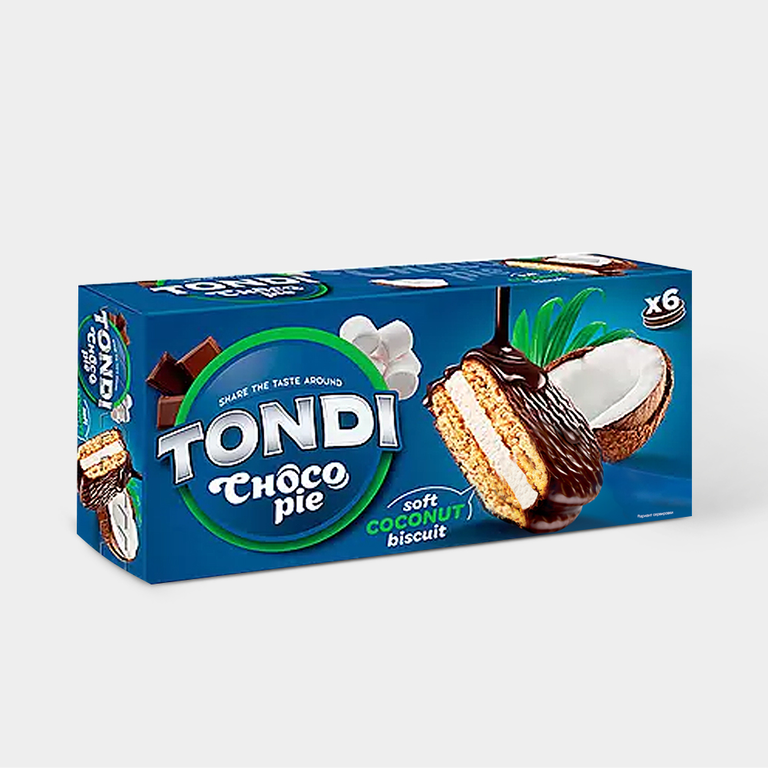 Choсo Pie «Tondi» Кокосовый, 180 г