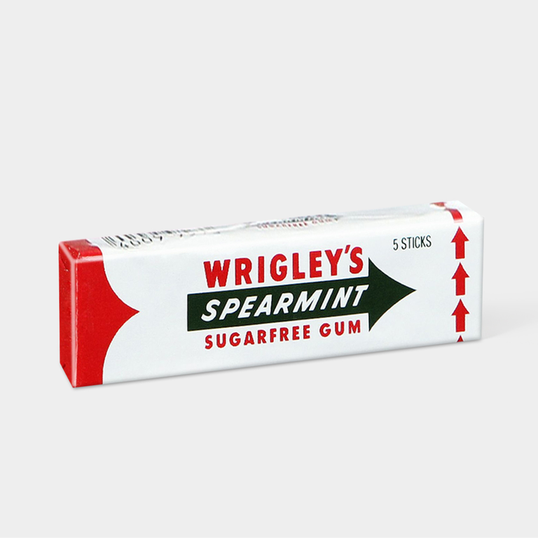 Жевательная резинка «Wrigley`s  Spearmint» с ароматом мяты без сахара, 13 г