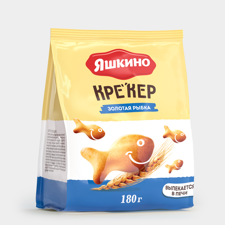 Крекер «Яшкино» Золотая рыбка, 180 г