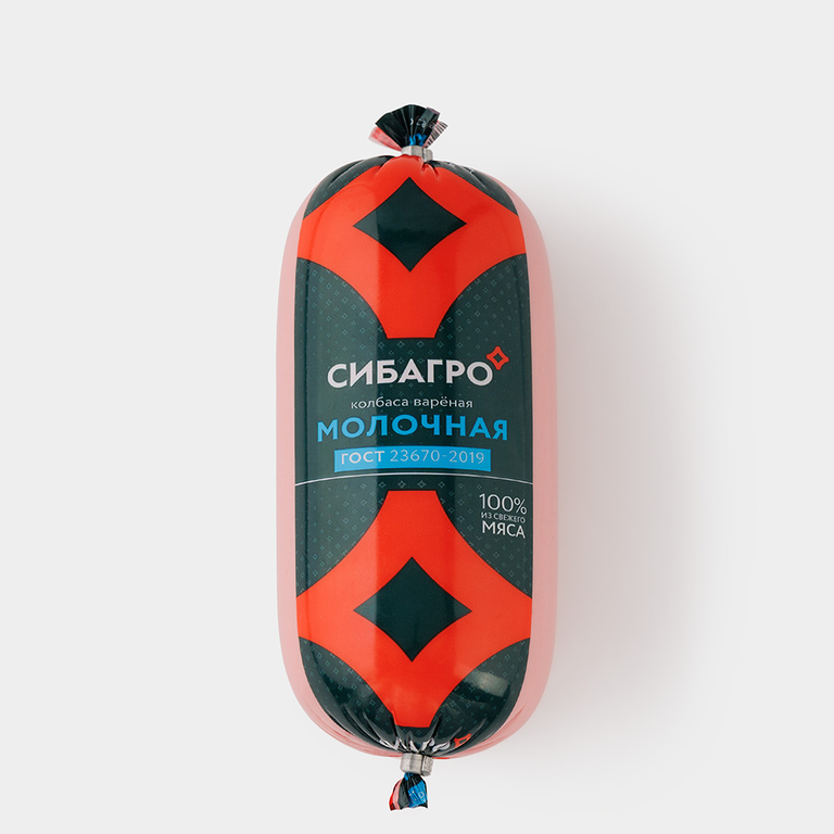 Колбаса вареная «Сибагро» Молочная ГОСТ, 450 г