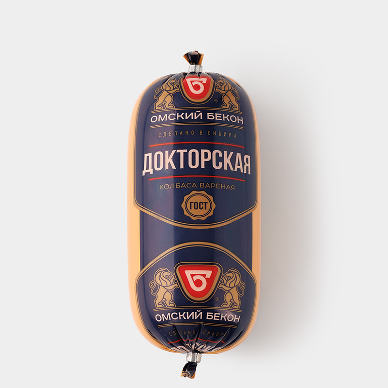 Колбаса «Омский бекон» Докторская ГОСТ, 450 г