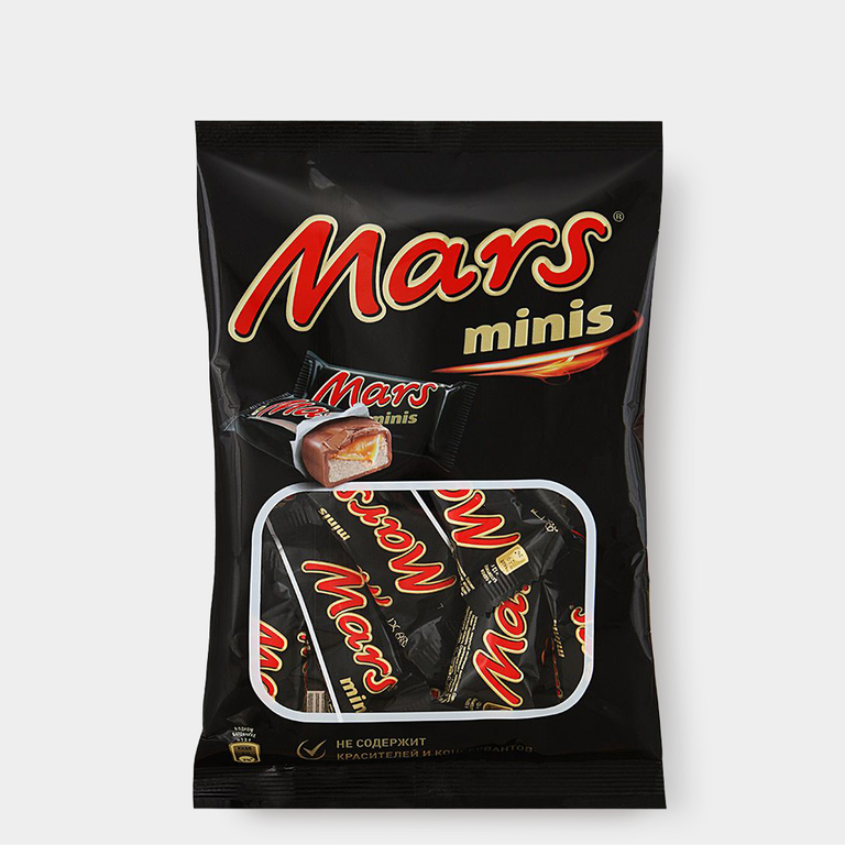 Шоколадные батончики «Mars» минис, 182 г