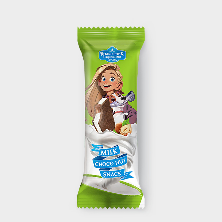 Пирожное бисквитное «Milino» с кремом с молоком и орехово-шоколадной начинкой, 29 г