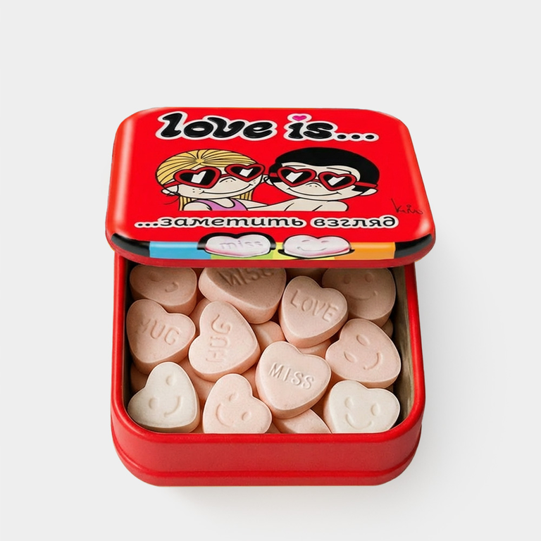 Конфеты освежающие «Love is» со вкусом клубники, 20 г