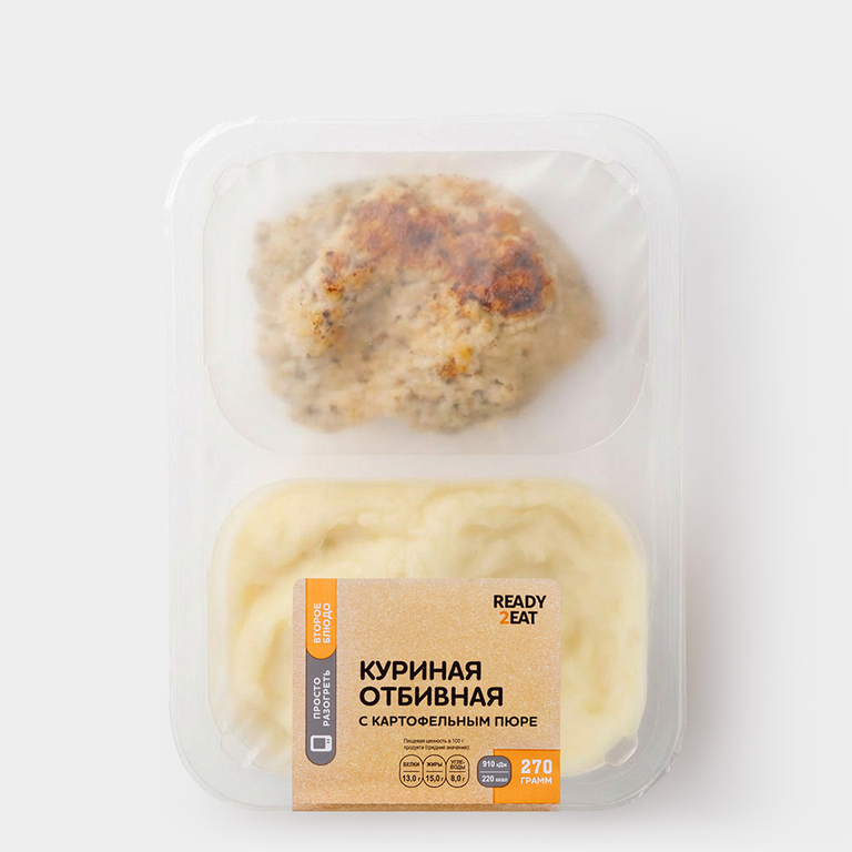 Куриная отбивная с картофельным пюре, 270 г
